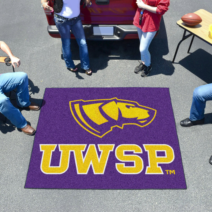 59.5" x 71" University of Wisconsin-Stevens Point Purple Tailgater Mat