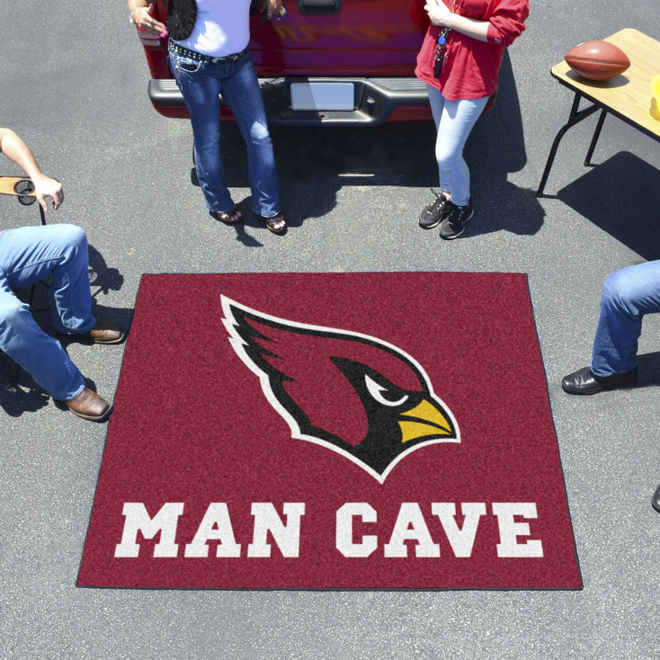 59.5" x 71" Arizona Cardinals Man Cave Tailgater Red Rectangle Mat