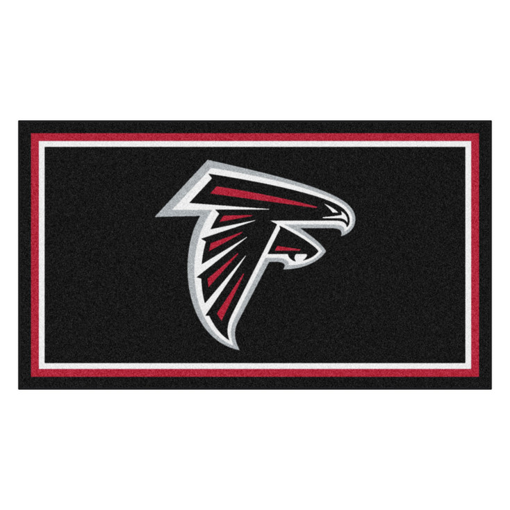 3' x 5' Atlanta Falcons Black Rectangle Rug