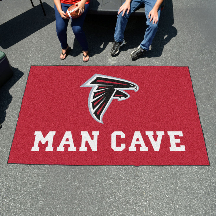 59.5" x 94.5" Atlanta Falcons Red Man Cave Rectangle Ulti Mat