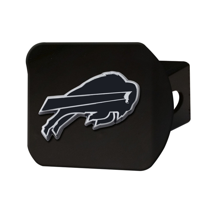 Buffalo Bills Hitch Cover - Chrome on Black