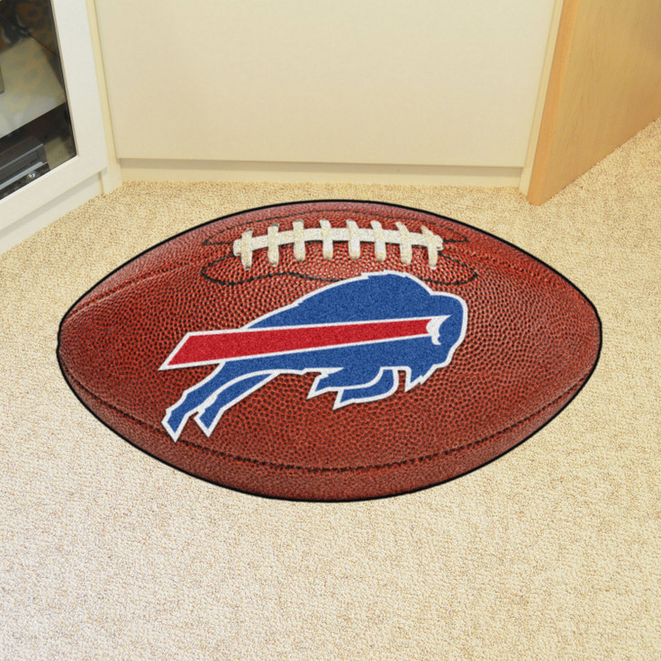 20.5" x 32.5" Buffalo Bills Football Shape Mat