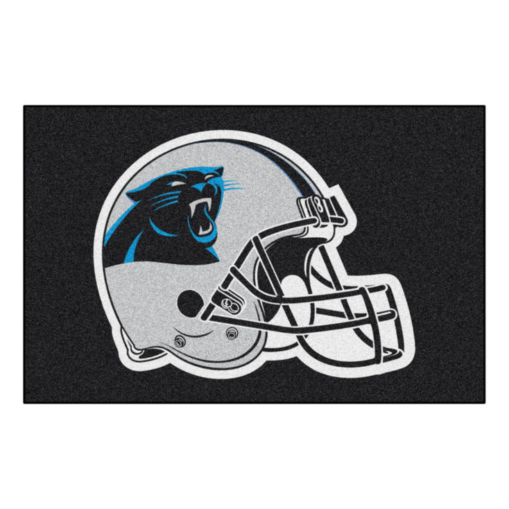 19" x 30" Carolina Panthers Black Rectangle Starter Mat