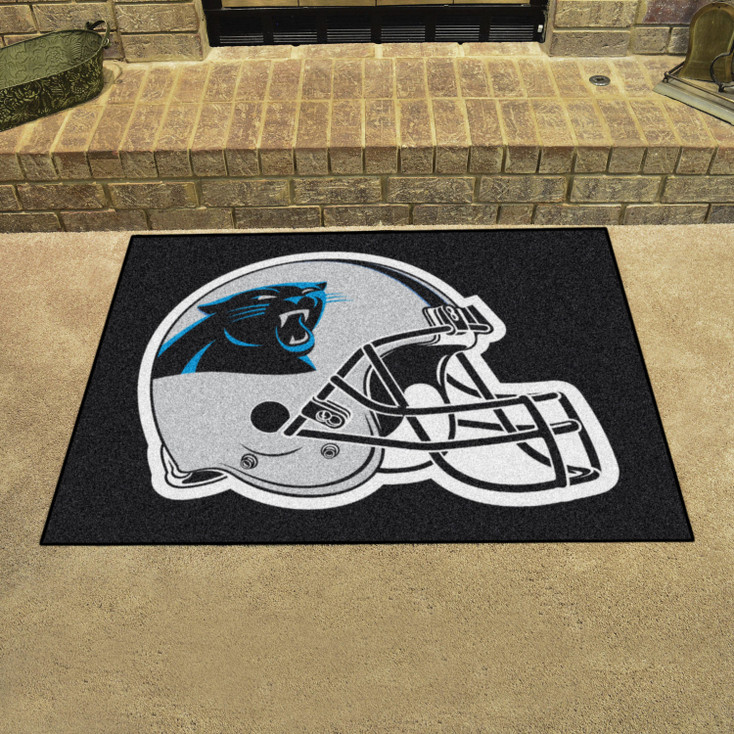 33.75" x 42.5" Carolina Panthers All Star Black Rectangle Rug