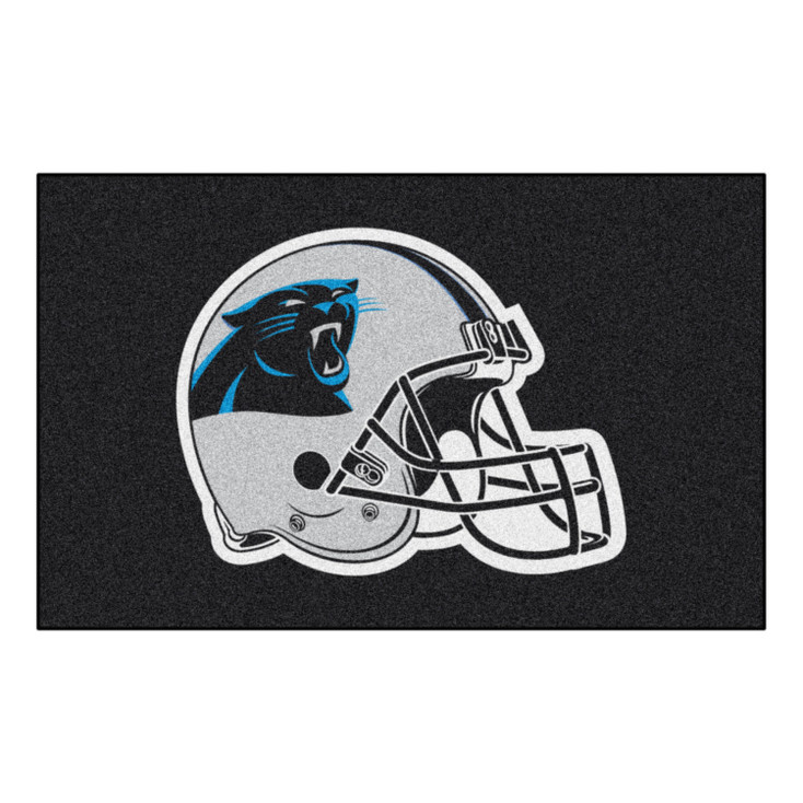 59.5" x 94.5" Carolina Panthers Black Rectangle Ulti Mat