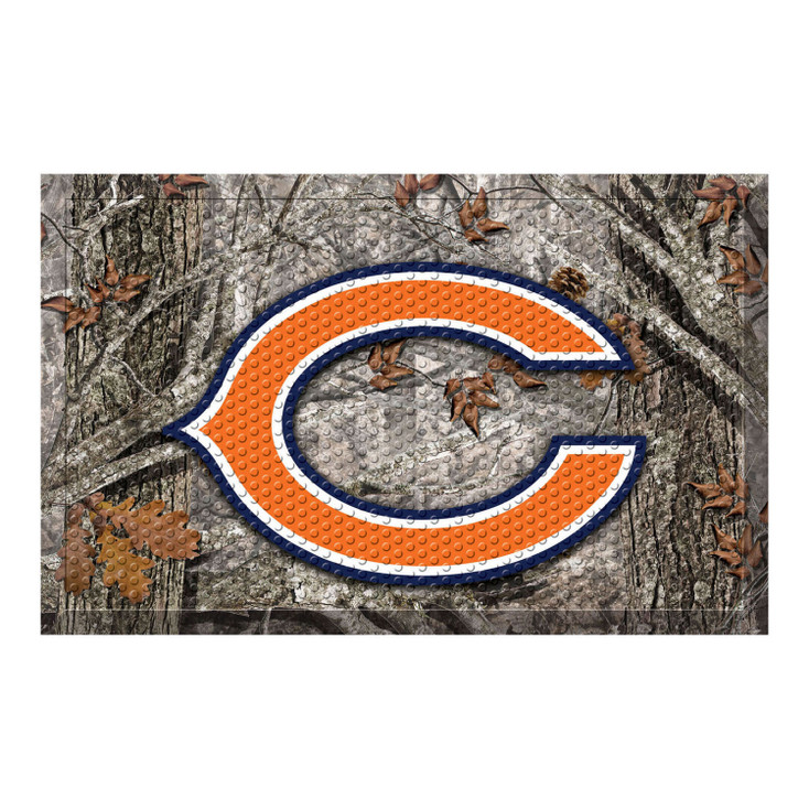 19" x 30" Chicago Bears Rectangle Camo Scraper Mat