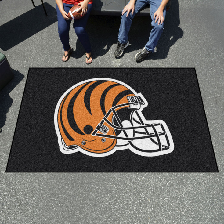 59.5" x 94.5" Cincinnati Bengals Black Rectangle Ulti Mat