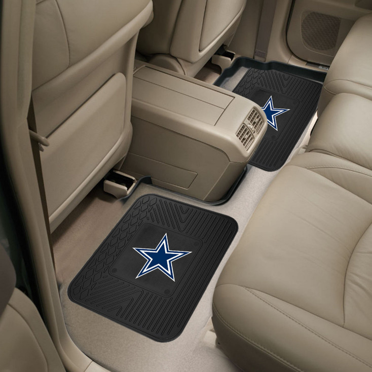 14" x 17" Dallas Cowboys Vinyl Car Utility Mat, Set of 2