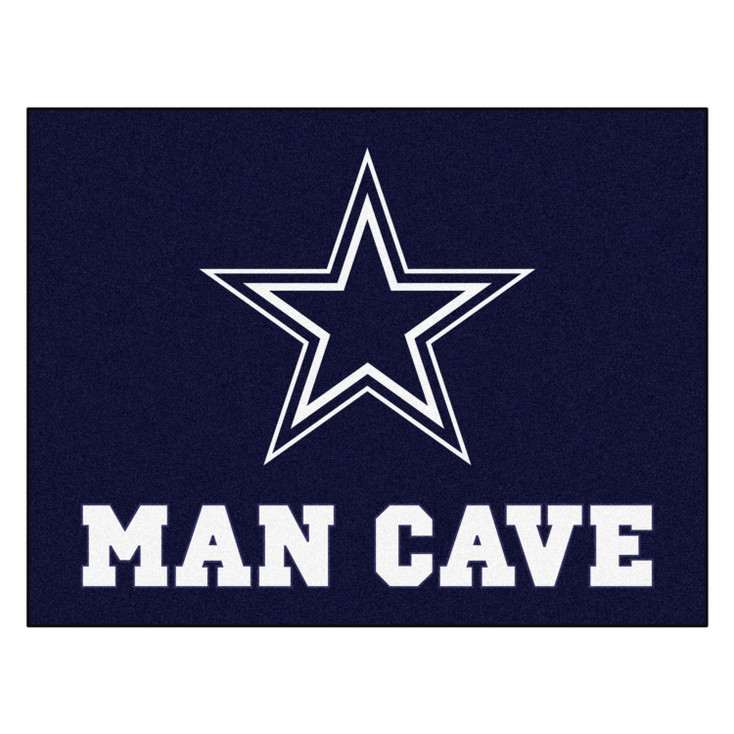 33.75" x 42.5" Dallas Cowboys Man Cave All-Star Navy Rectangle Mat