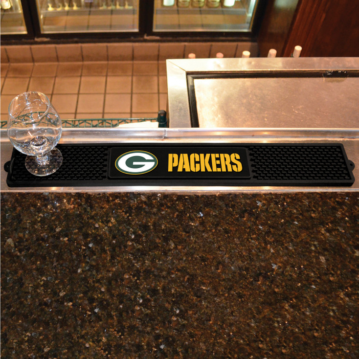 Green Bay Packers Vinyl Drink Mat