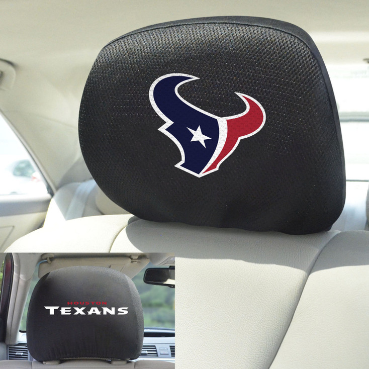Houston Texans Car Headrest Cover, Set of 2