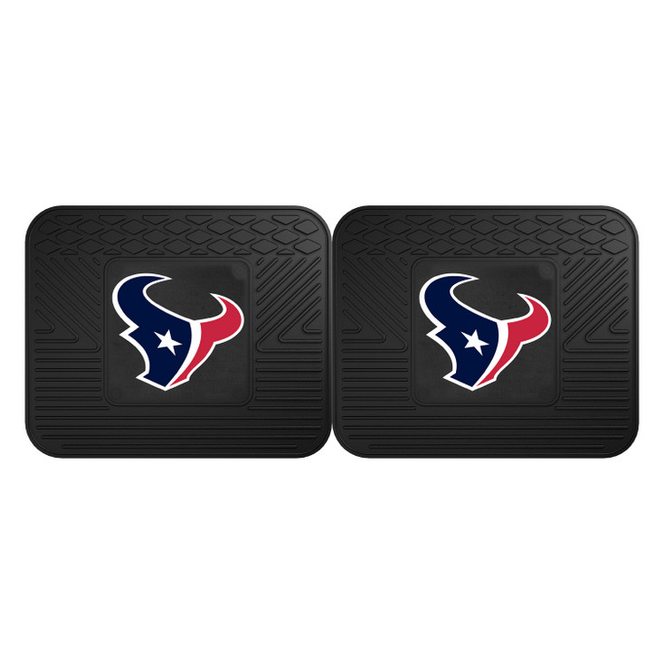 14" x 17" Houston Texans Vinyl Car Utility Mat, Set of 2