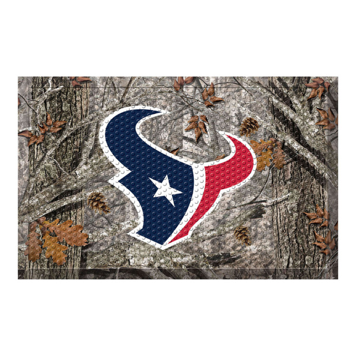 19" x 30" Houston Texans Rectangle Camo Scraper Mat