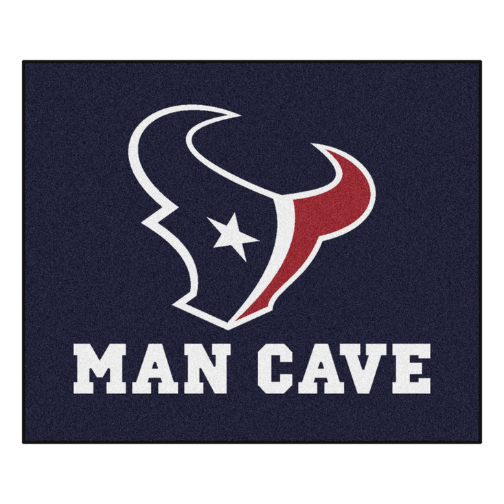 59.5" x 71" Houston Texans Man Cave Tailgater Navy Rectangle Mat