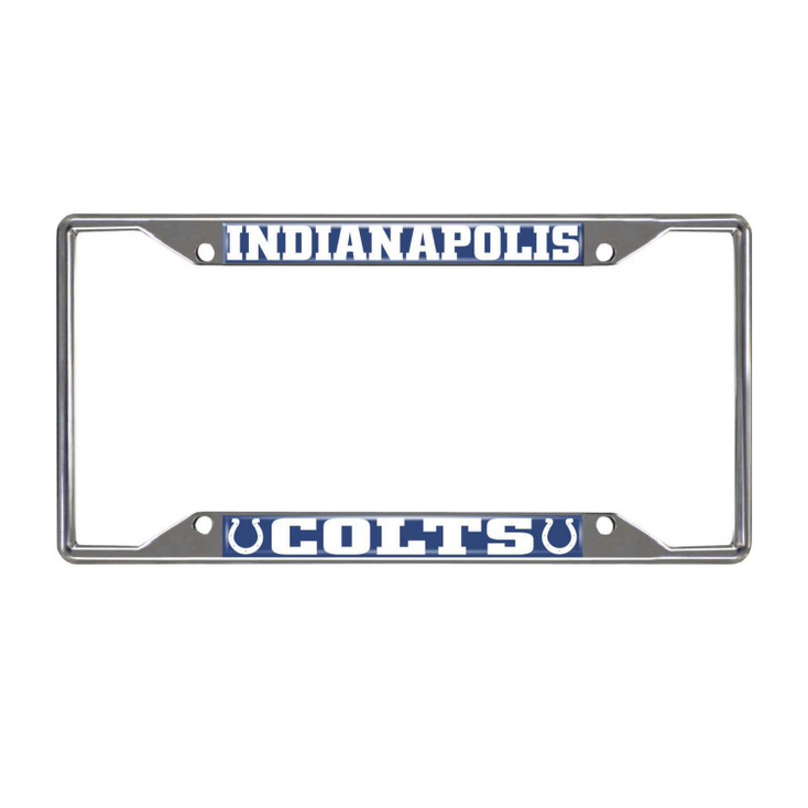 Indianapolis Colts Chrome and Blue License Plate Frame