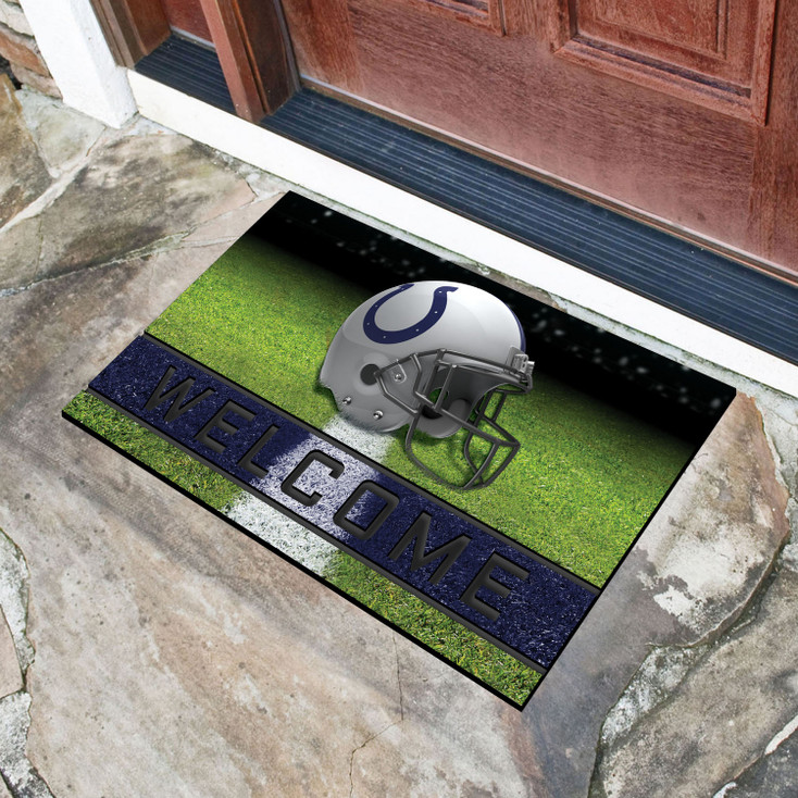 18" x 30" Indianapolis Colts Blue Crumb Rubber Door Mat