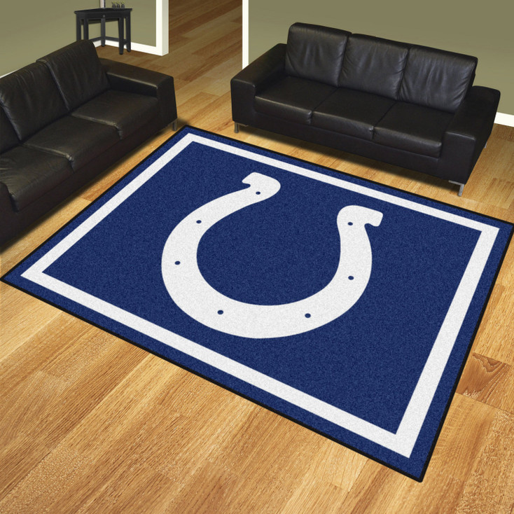 8' x 10' Indianapolis Colts Blue Rectangle Rug