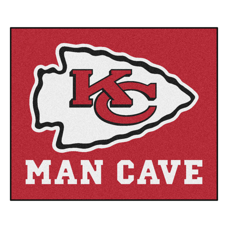 59.5" x 71" Kansas City Chiefs Man Cave Tailgater Red Rectangle Mat