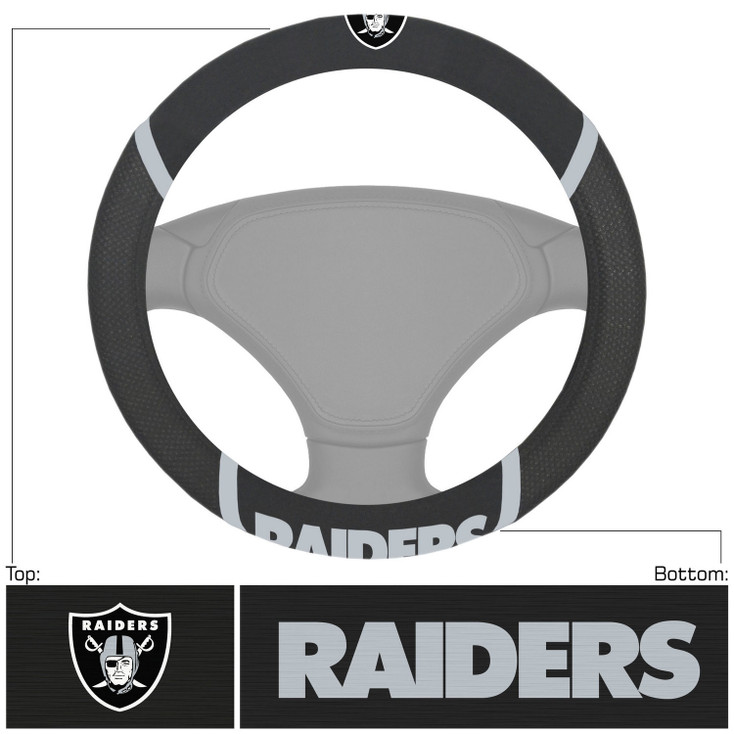 Las Vegas Raiders Steering Wheel Cover