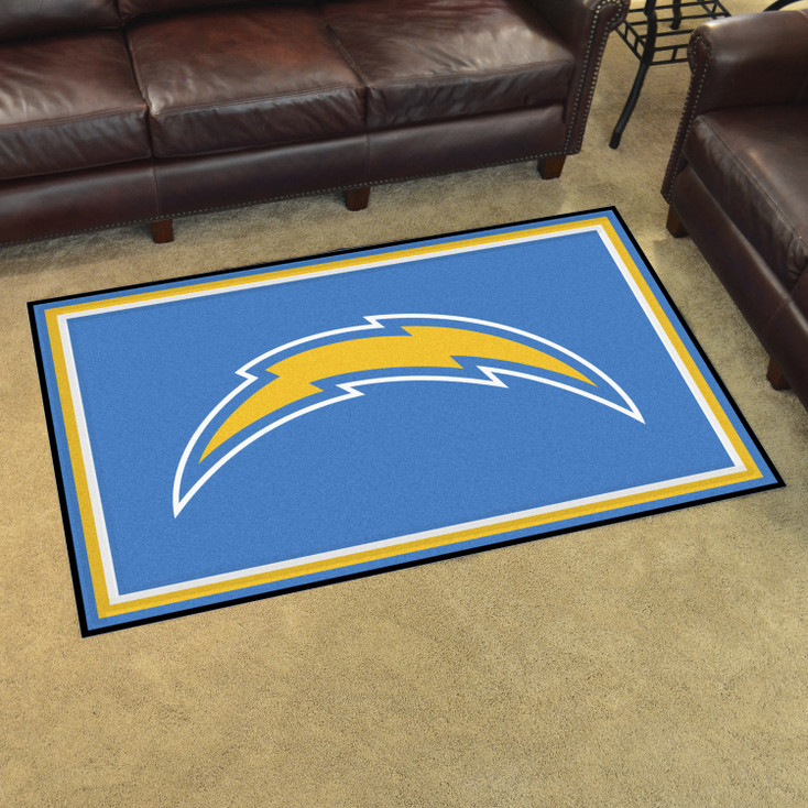 4' x 6' Los Angeles Chargers Navy Rectangle Rug