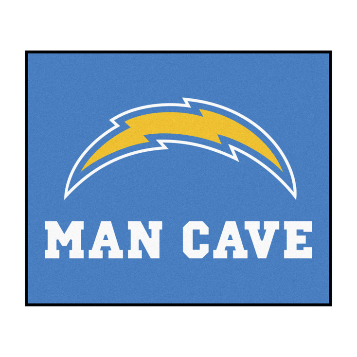 59.5" x 71" Los Angeles Chargers Man Cave Tailgater Navy Rectangle Mat