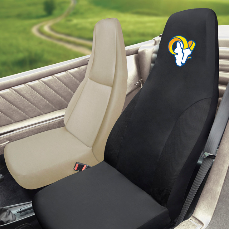 Los Angeles Rams Black Car Seat Cover