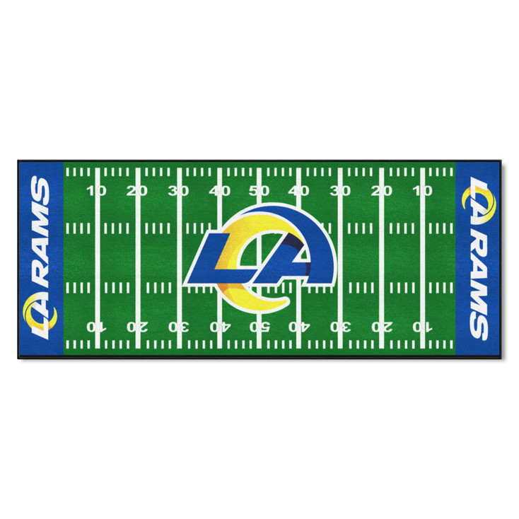 30" x 72" Los Angeles Rams Football Field Rectangle Runner Mat