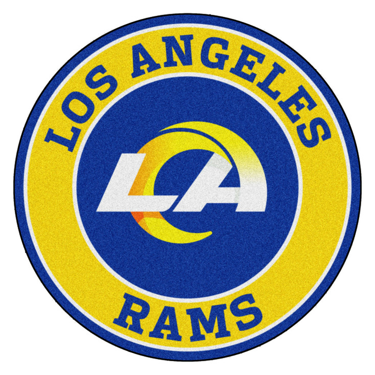 27" Los Angeles Rams Roundel Round Mat
