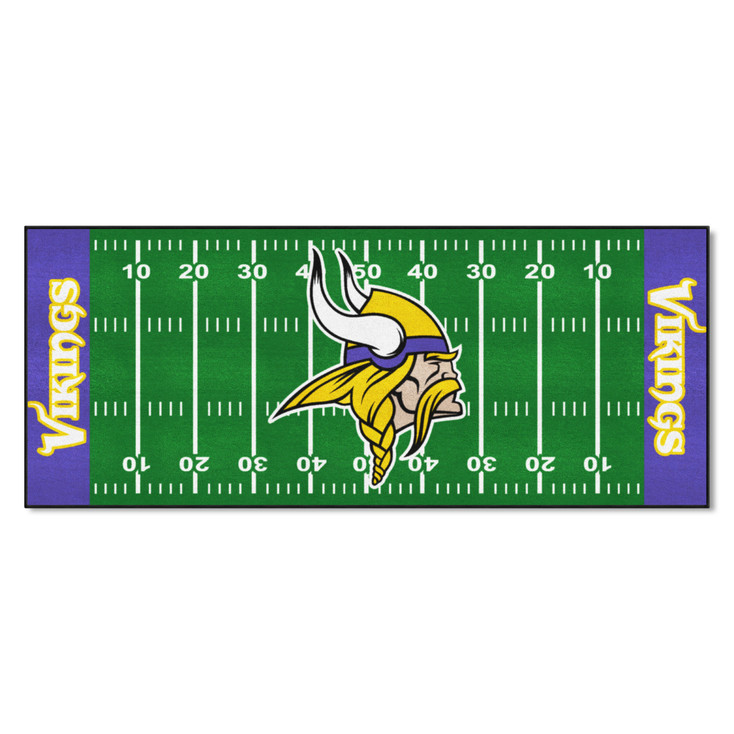 30" x 72" Minnesota Vikings Football Field Rectangle Runner Mat