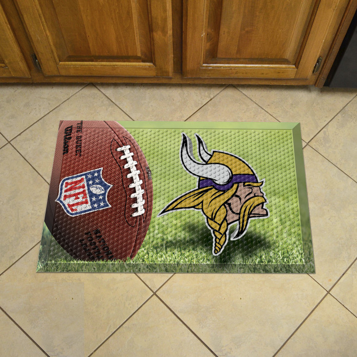 19" x 30" Minnesota Vikings Rectangle Photo Scraper Mat