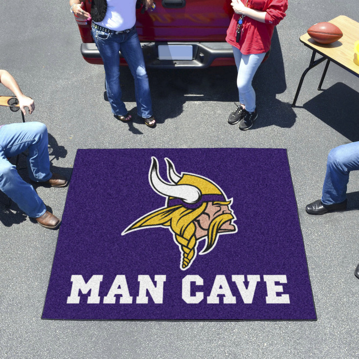 59.5" x 71" Minnesota Vikings Man Cave Tailgater Purple Rectangle Mat