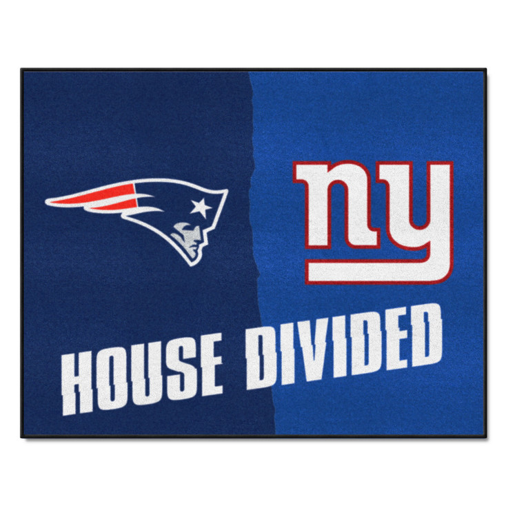 33.75" x 42.5" Patriots / Giants House Divided Rectangle Mat