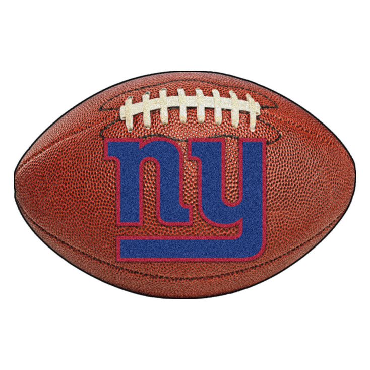 20.5" x 32.5" New York Giants Football Shape Mat