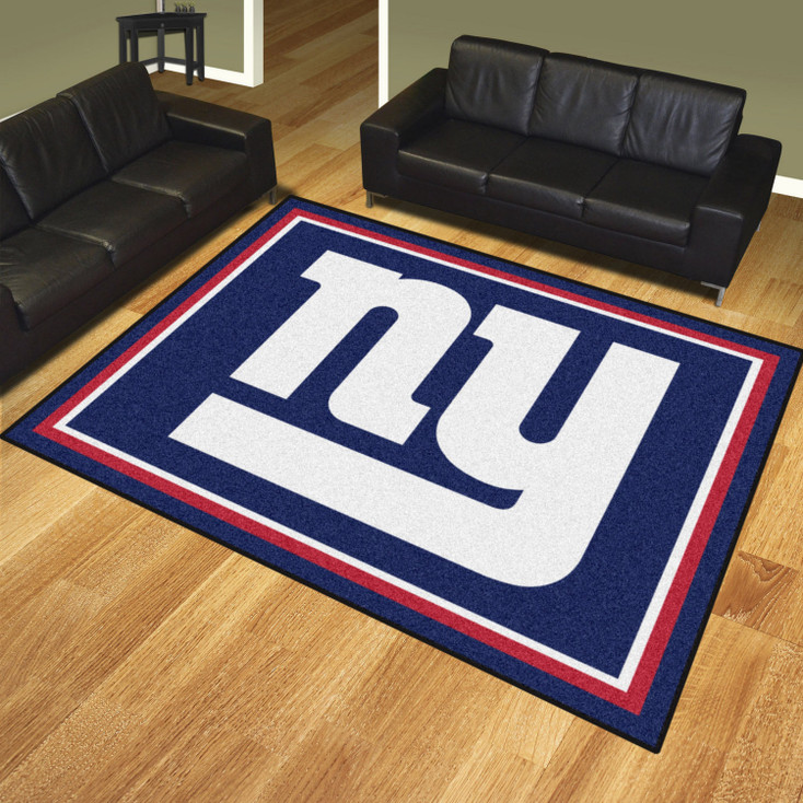 8' x 10' New York Giants Blue Rectangle Rug