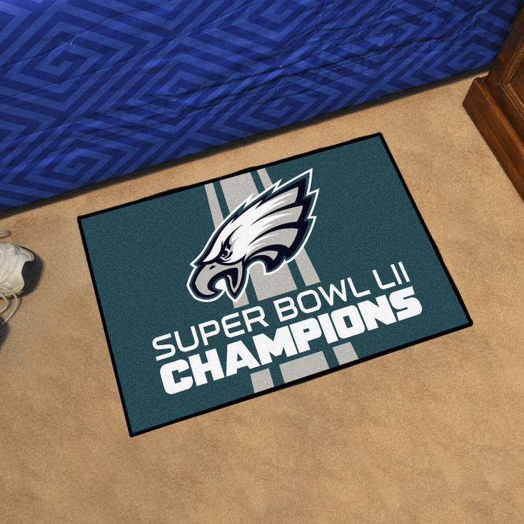 19" x 30" Philadelphia Eagles Super Bowl LII Champions Starter Mat