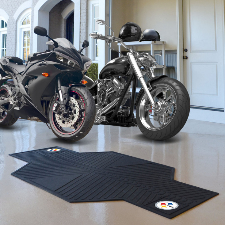 82.5" x 42" Pittsburgh Steelers Motorcycle Mat