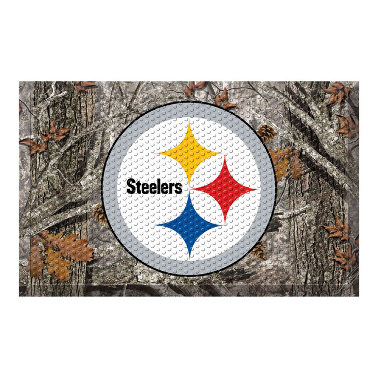 19" x 30" Pittsburgh Steelers Rectangle Camo Scraper Mat