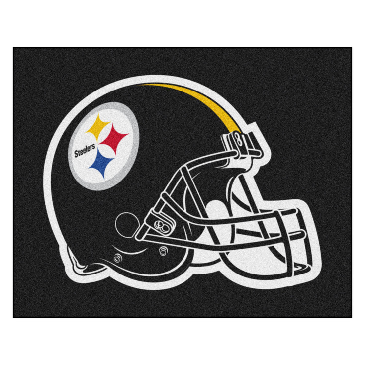 59.5" x 71" Pittsburgh Steelers Black Tailgater Mat