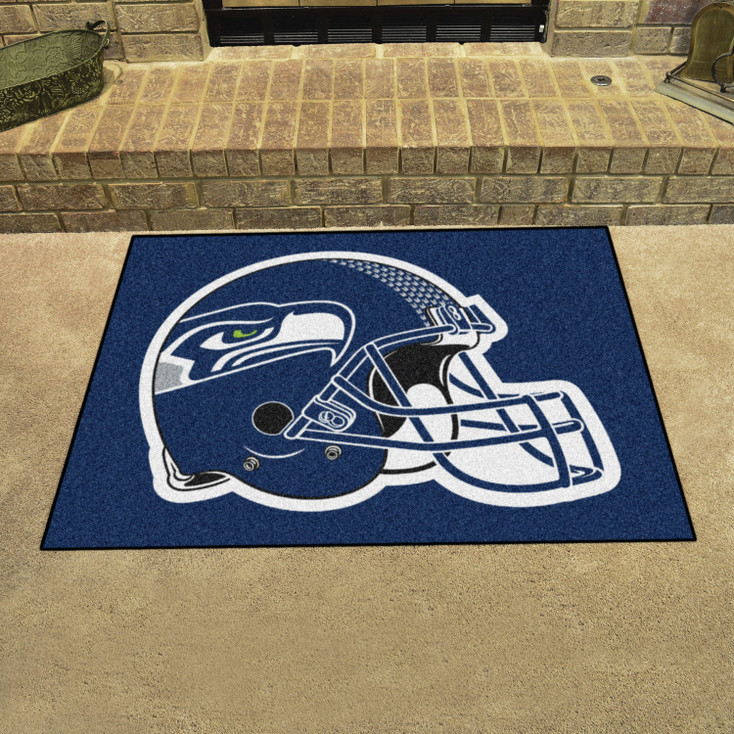 33.75" x 42.5" Seattle Seahawks All Star Blue Rectangle Rug