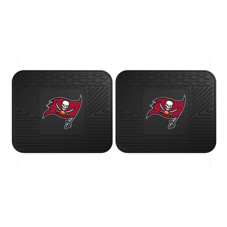 14" x 17" Tampa Bay Buccaneers Vinyl Car Utility Mat, Set of 2