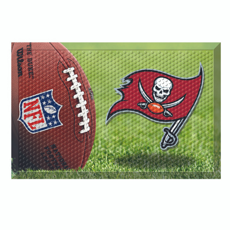 19" x 30" Tampa Bay Buccaneers Rectangle Photo Scraper Mat