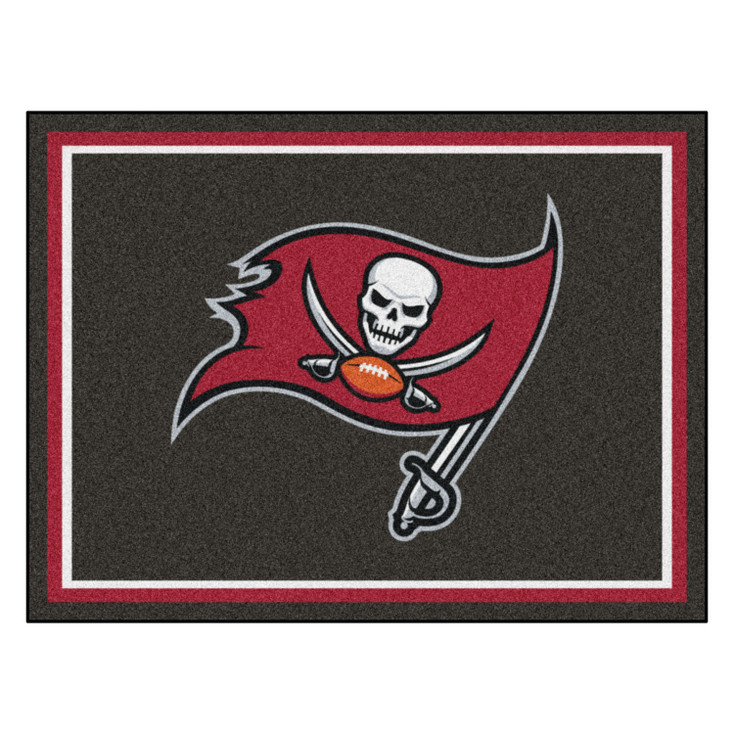 8' x 10' Tampa Bay Buccaneers Gray Rectangle Rug