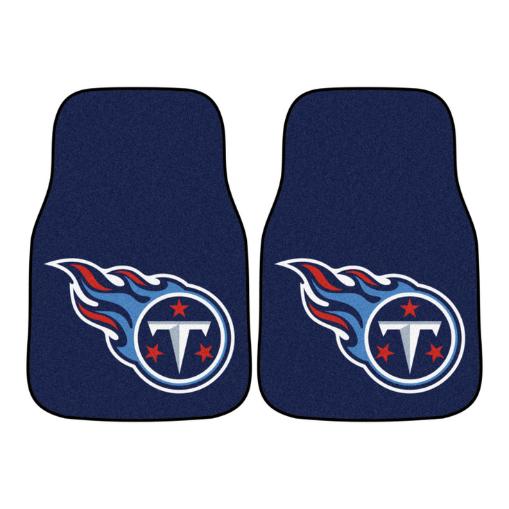 Tennessee Titans Navy Carpet Car Mat, Set of 2