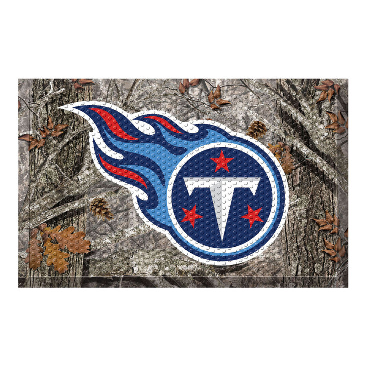 19" x 30" Tennessee Titans Rectangle Camo Scraper Mat