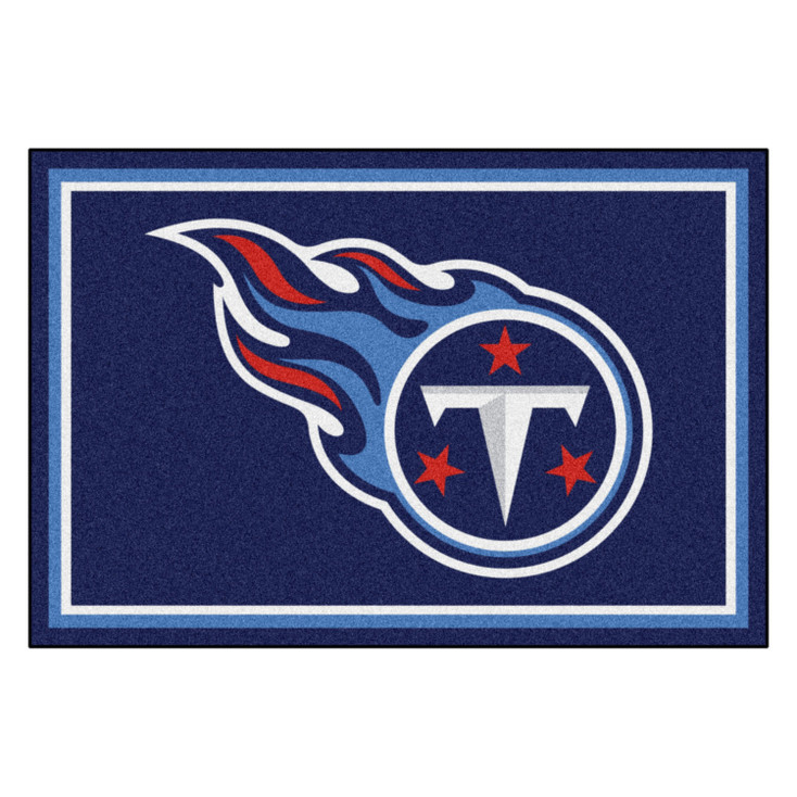 59.5" x 88" Tennessee Titans Gray Rectangle Rug