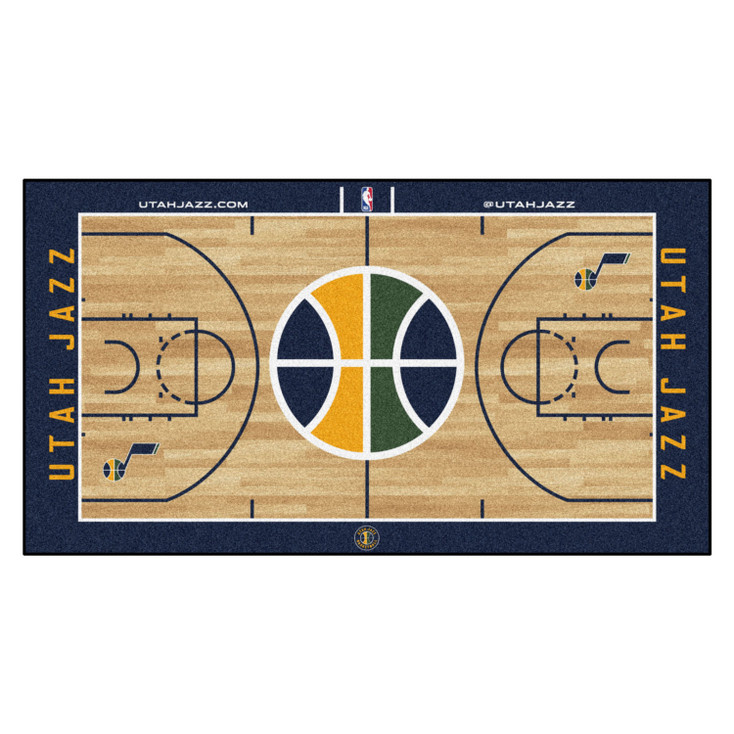 24" x 44" Utah Jazz NBA Court Navy Rectangle Runner Mat