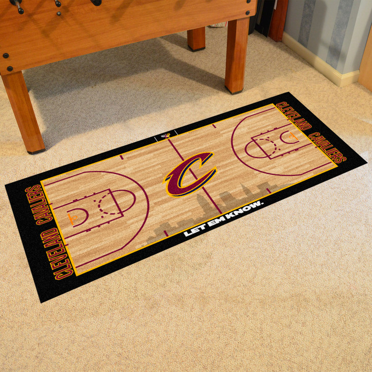 24" x 44" Cleveland Cavaliers NBA Court Maroon Rectangle Runner Mat