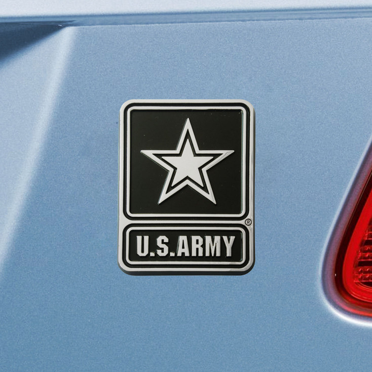 U.S. Army Chrome Emblem, Set of 2