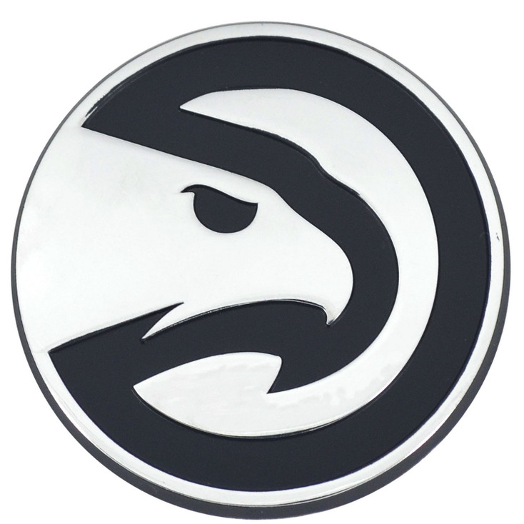 Atlanta Hawks Chrome Emblem, Set of 2