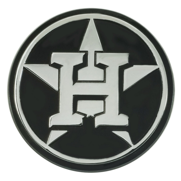 Houston Astros Chrome Emblem, Set of 2